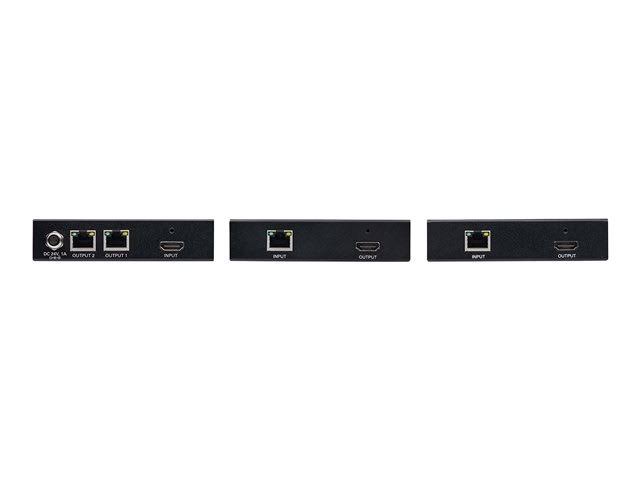 HDMI over Cat6 Splitter/Extender Kit with PoC, 2 Ports 4K x 2K @ 60 Hz X7431