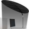 Black Adjustable Portable Cubicle Light Shade with Clamp H88407