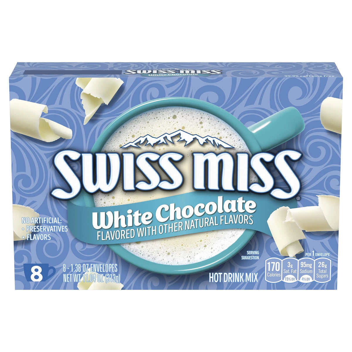 White Chocolate Flavored Hot Drink Mix, 1.38 Oz. 8-Count (Pack Of 12) E237