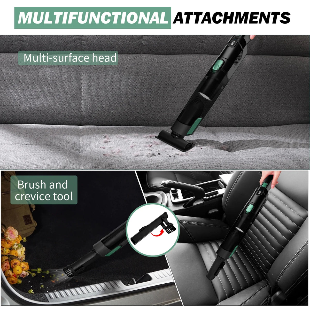 Handheld Cordless Vacuum with 15KPA Suction L76142