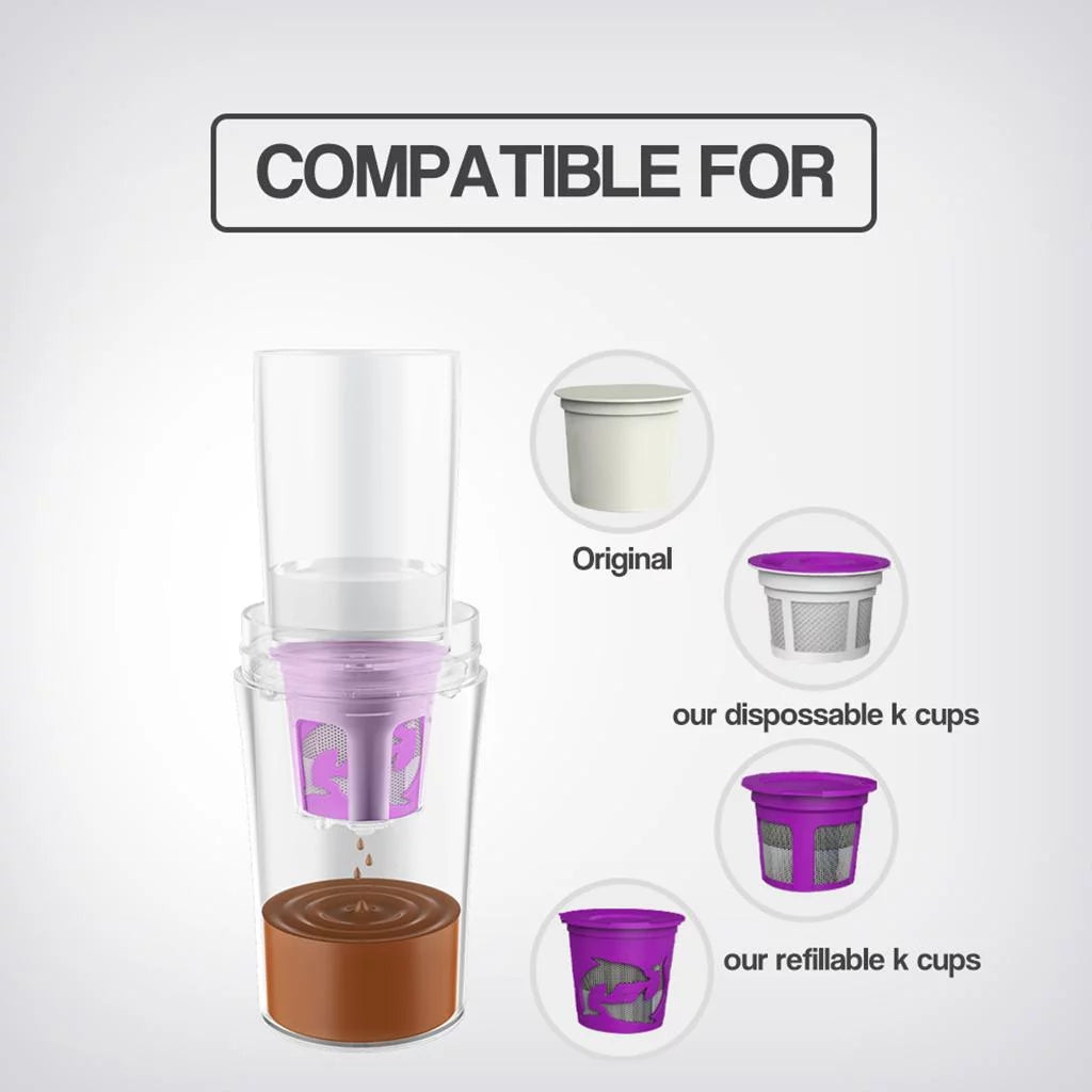 Portable Espresso Maker Single Serve Coffee Maker Travel Mug Black R7202