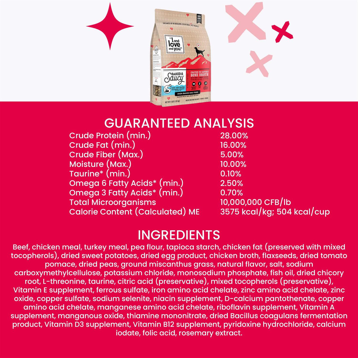 Beef & Sweet Potatoes Dry Dog Food O421