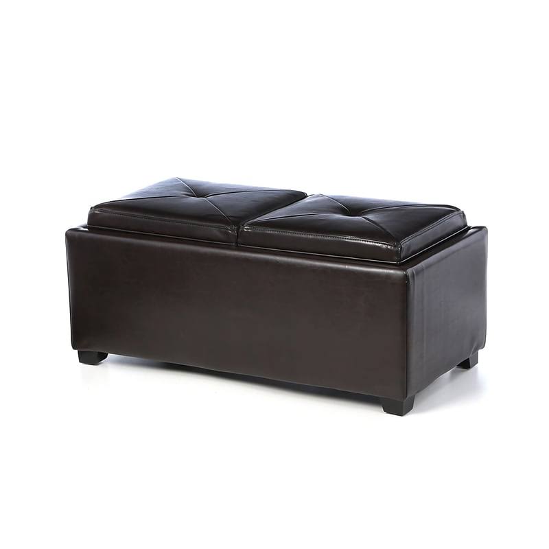 Brown Storage Ottoman S482