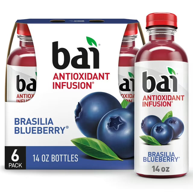 Blueberry Flavored Water, 14 fl oz, Pack of 6 L98443