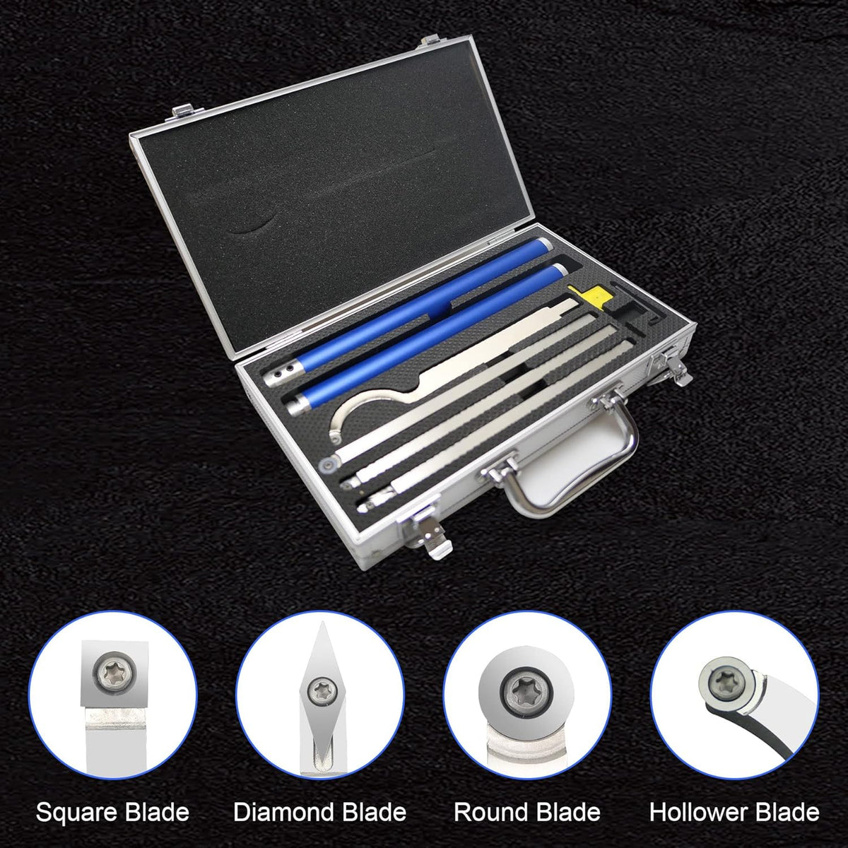 Carbide Tipped Wood Turning Lathe Tools with Removable Alloy Handle and Carbide Inserts W9713