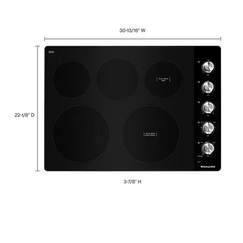 30 in. Electric Cooktop with 5 Elements S1684