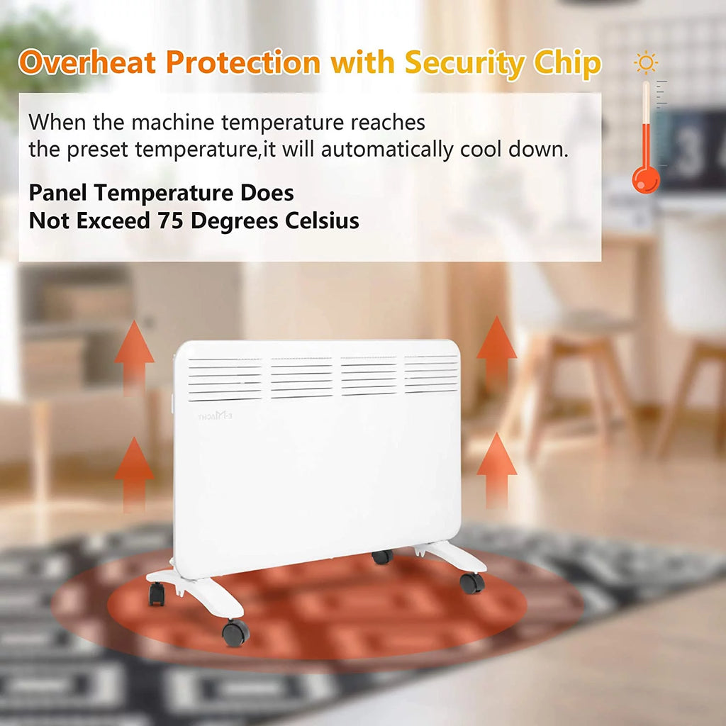 1500 W Quiet Wall Mountable Electric Space Heater L415445