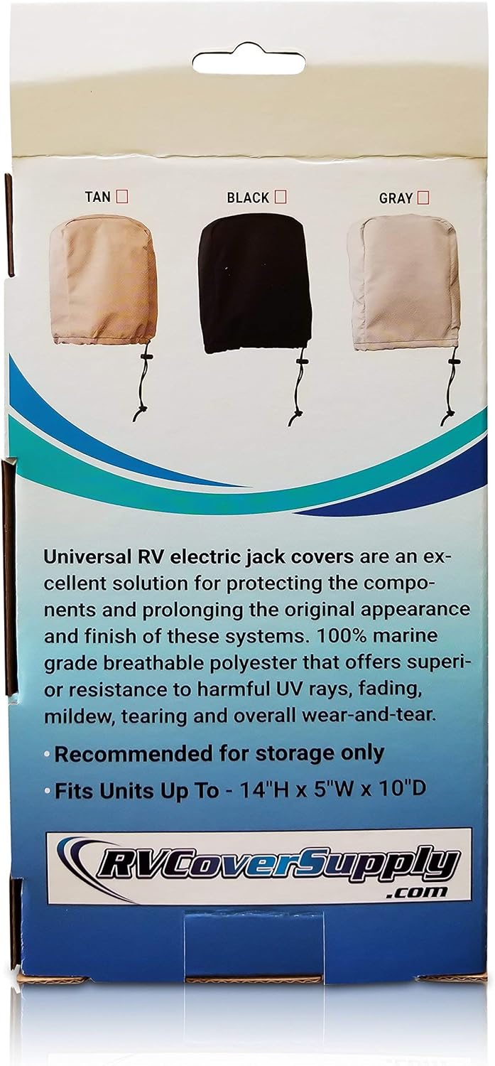 Universal RV Electric Tongue Jack Cover Pack of 2 U7327