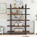 Distressed Brown Metal Standard Bookcase D948858