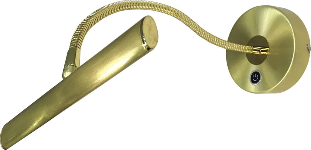 Curtis LED Picture Light in Brass Matte J3067