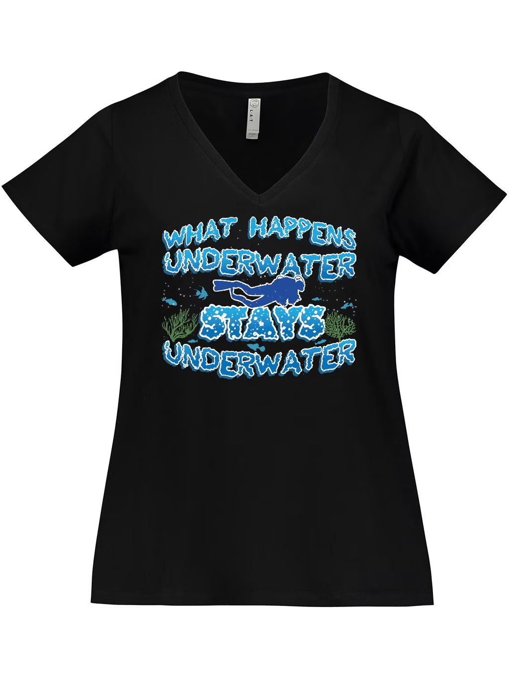 Women's Plus Size V-Neck T-Shirt Q65575