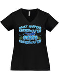 Women's Plus Size V-Neck T-Shirt Q65575