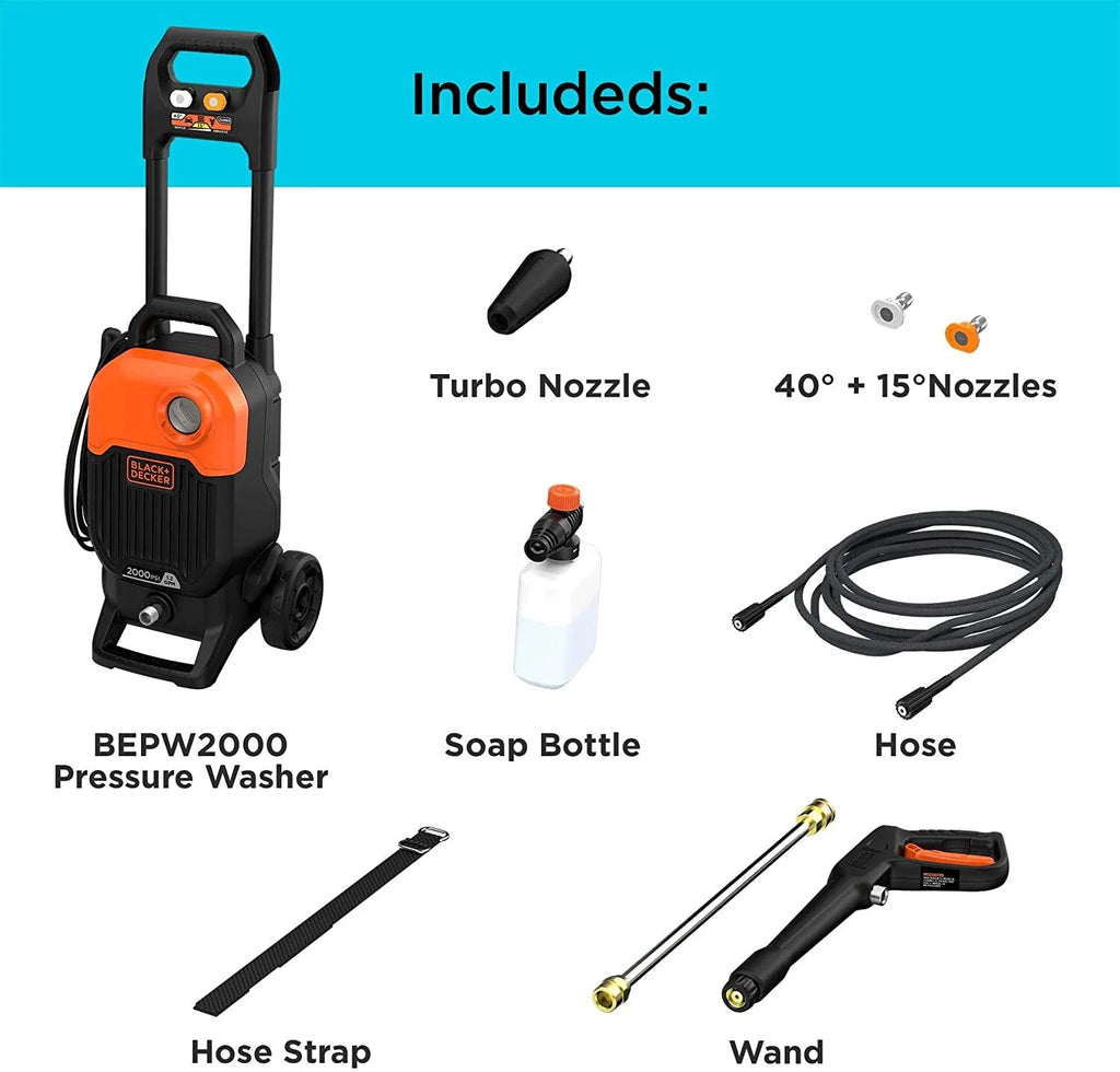 2000 Psi 1.2 Gpm Pressure Washer H2240