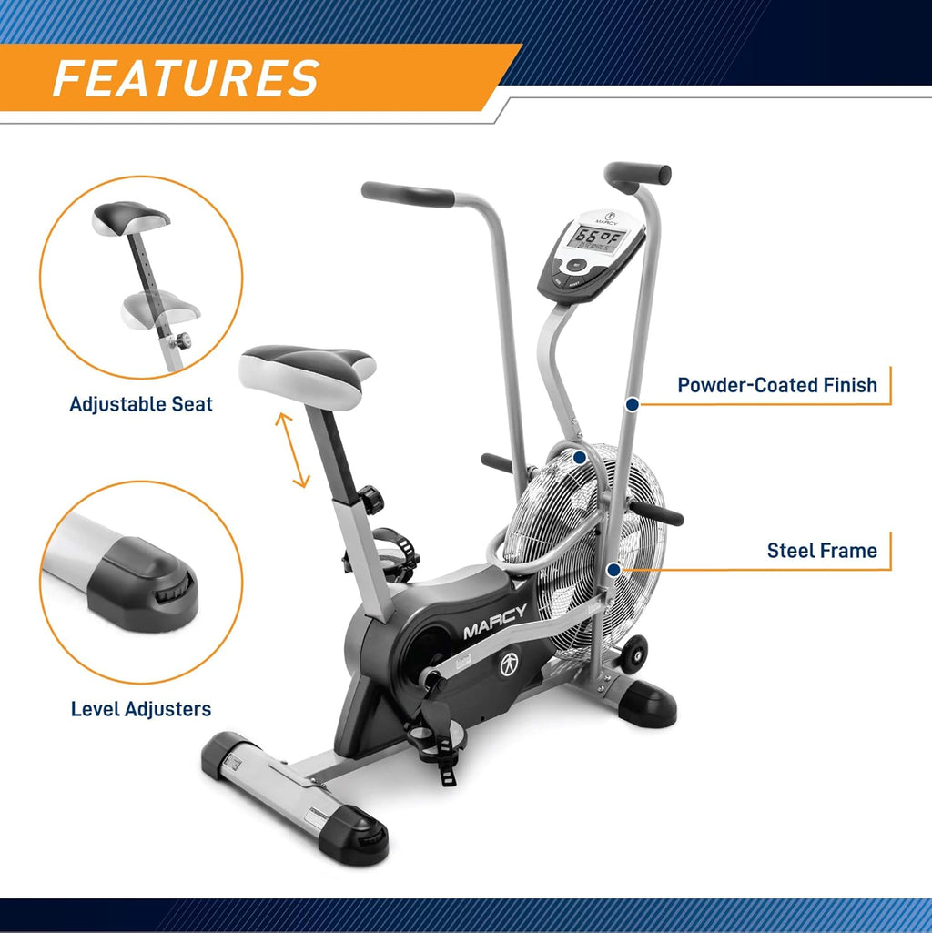 Black Upright Fan Bike M522