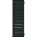 Dark Green Open Louvered Wood Shutters (Per Pair) M206