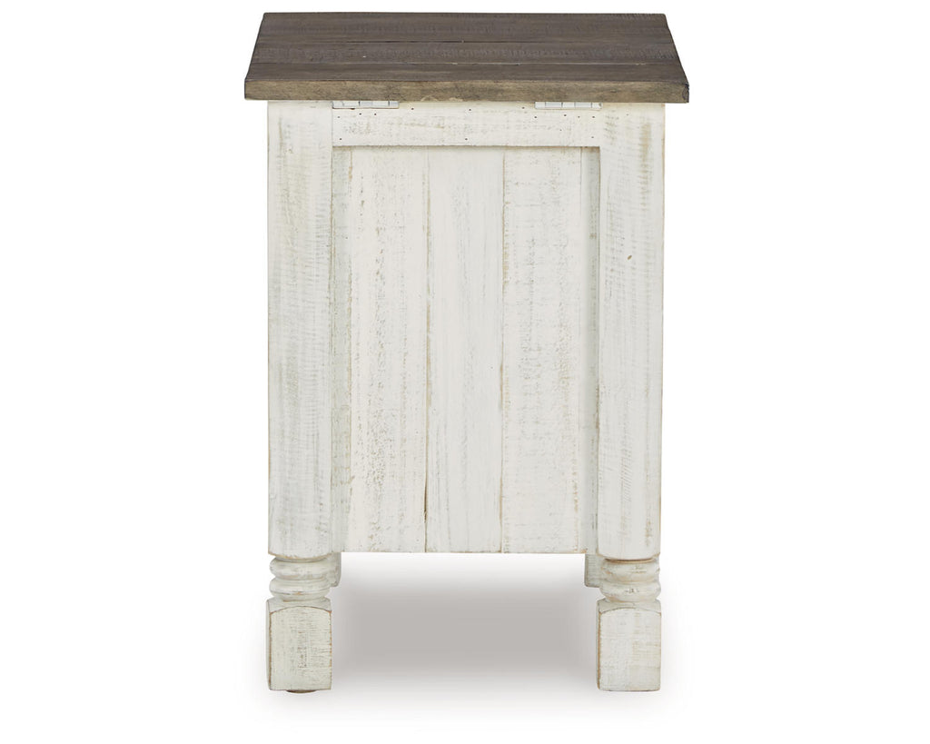 White/Gray Chairside End Table K740956