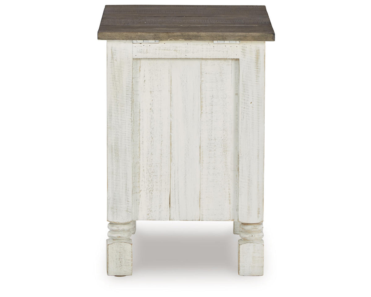 White/Gray Chairside End Table K740956