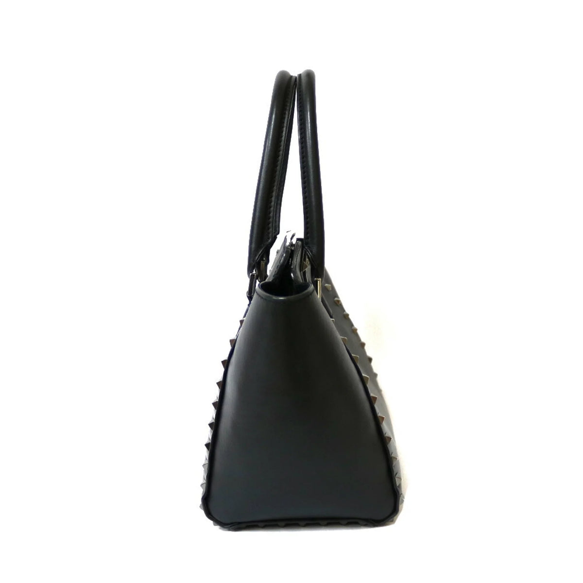 Pre-Owned Black Leather Shoulder Bag G854