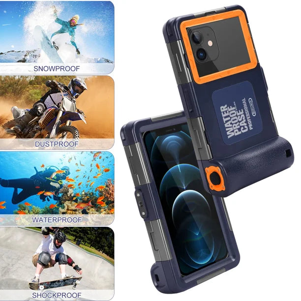 Waterproof Protective Case for Infinix S5 Pro and Phones Up to 6.9 Inch with Lanyard F524