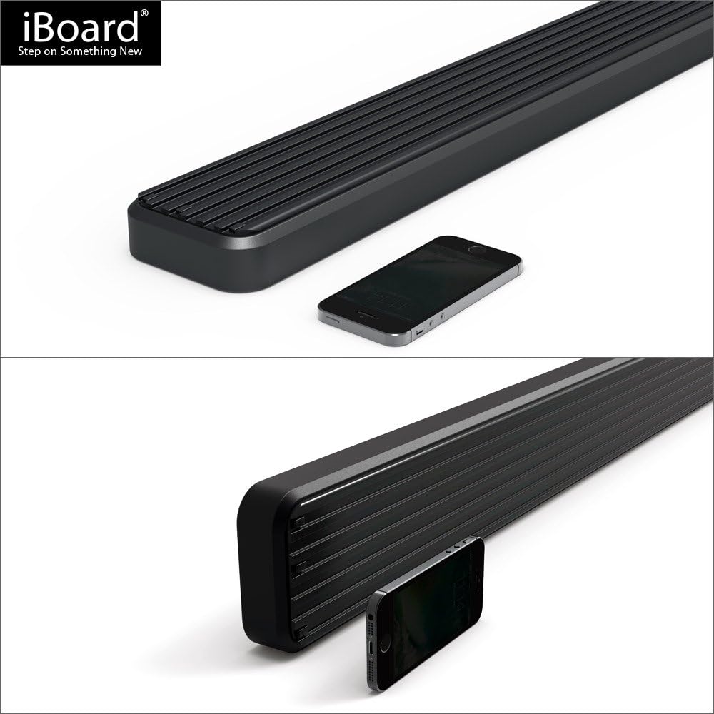 4in Black Running Boards H660