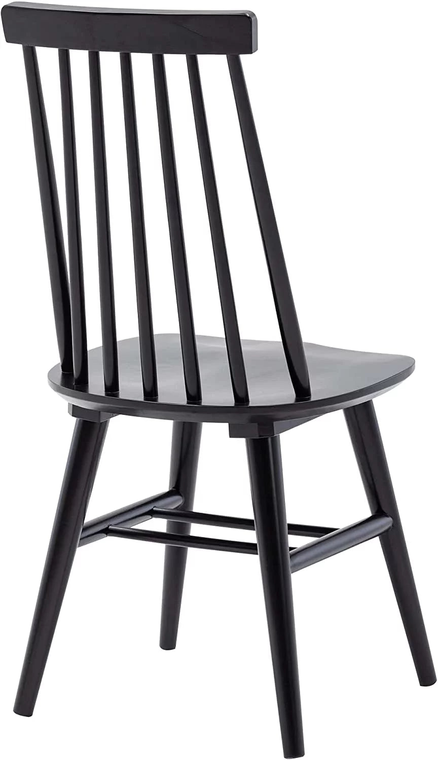 Black Set of 4 Wood Dining Chairs M93489