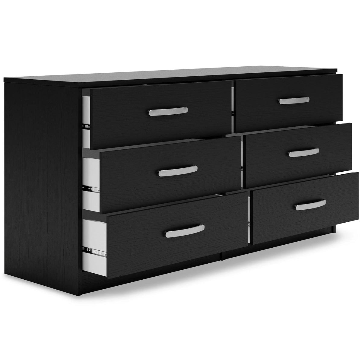 Black 6 Drawer Dresser I246