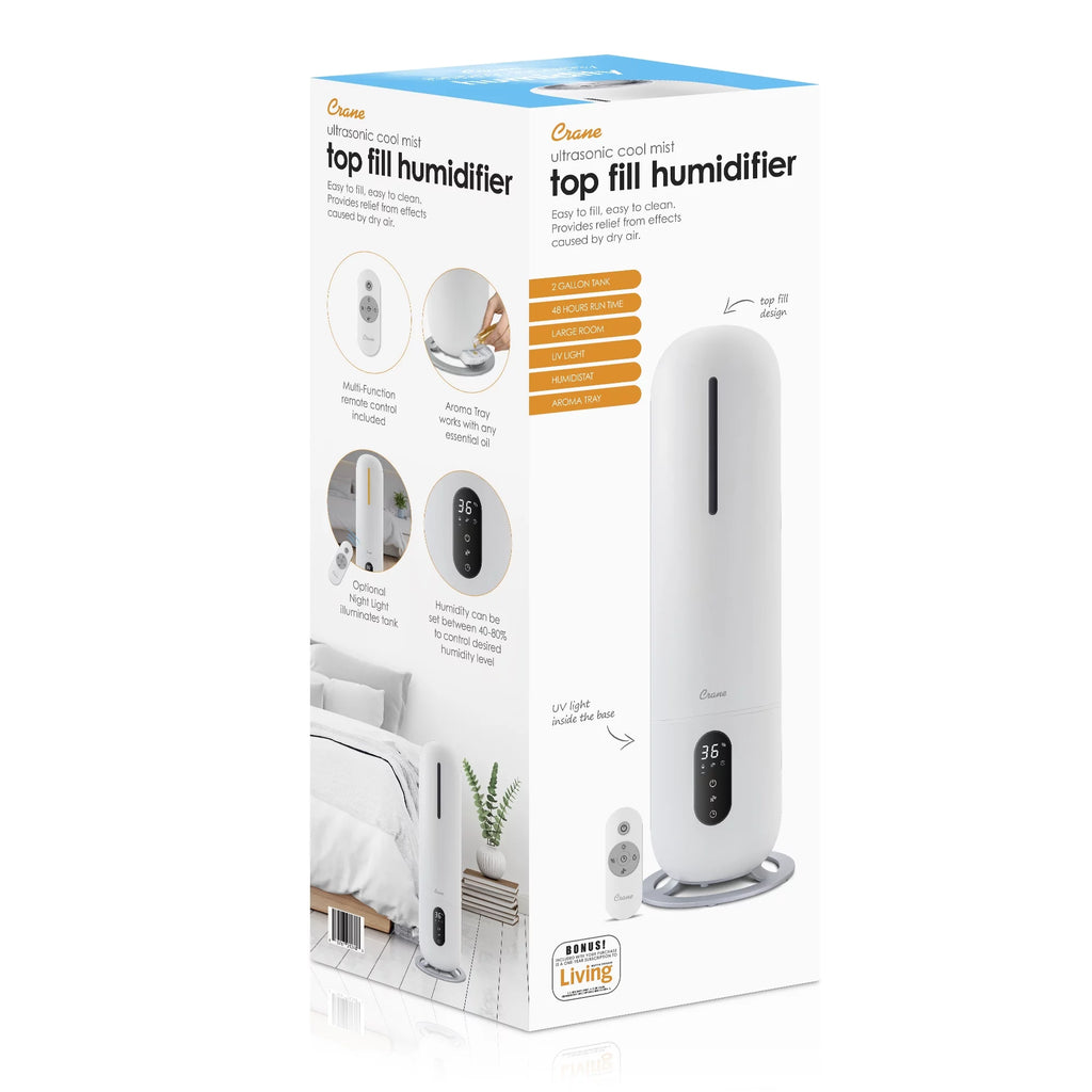White 2 Gallon Cool Mist Humidifier U461663