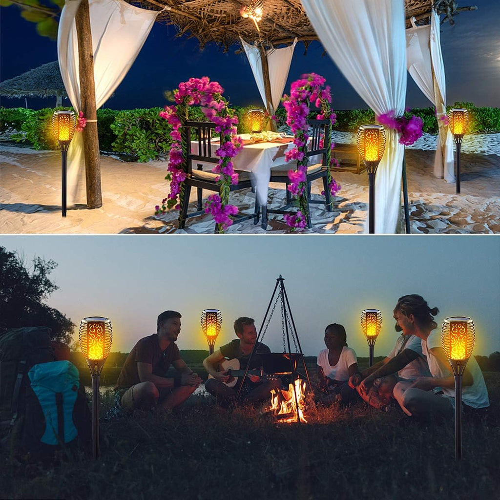 Solar Torch Light with Flickering Flame 8 Pack E910117
