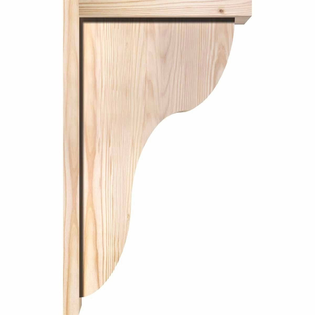 Carmel Smooth Corbel with Backplate, Douglas Fir J5583