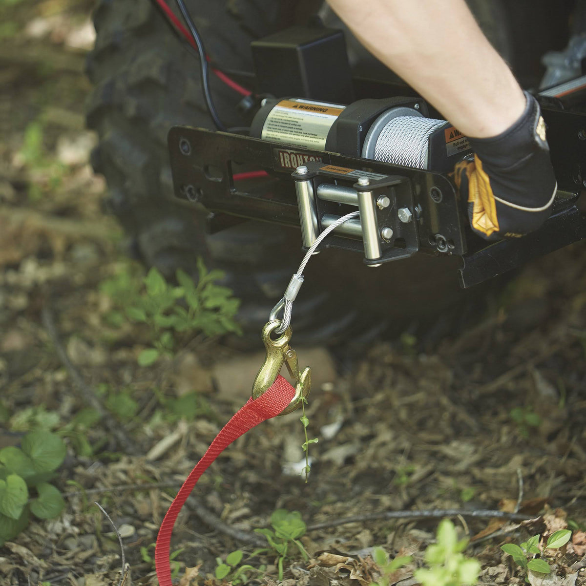 12 Volt DC Electric ATV Winch, 2,500-lb. Capacity, Steel Wire Rope F315885