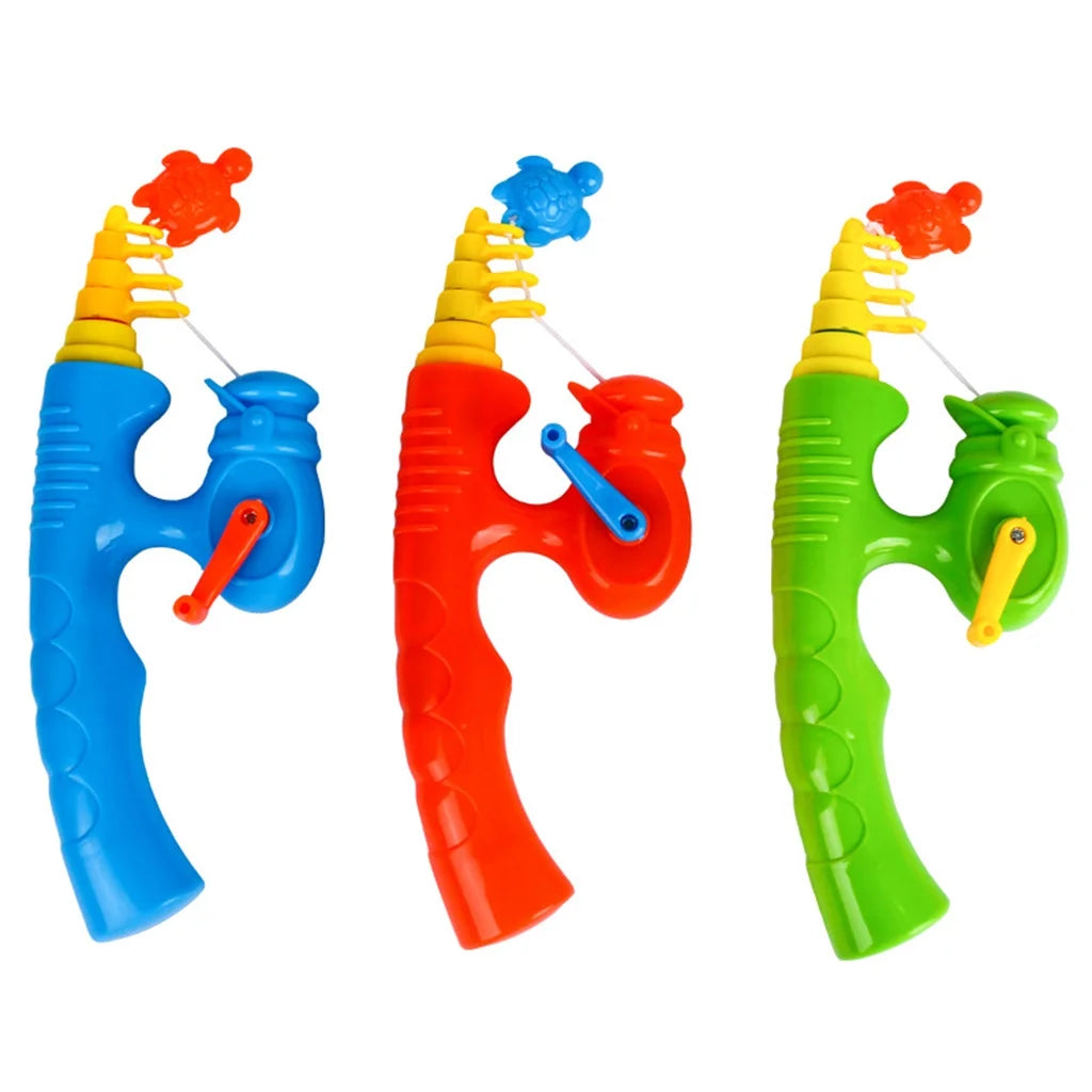 6 Pcs Stretchable Fishing Pole Toy Bath Toy Flexible Magnetic Kids Fishing Rod E50050