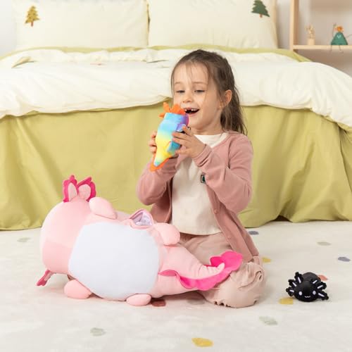 5Pcs Shark Stuffed Animals Set with 4 Small Sea Animal Plush Toys X232