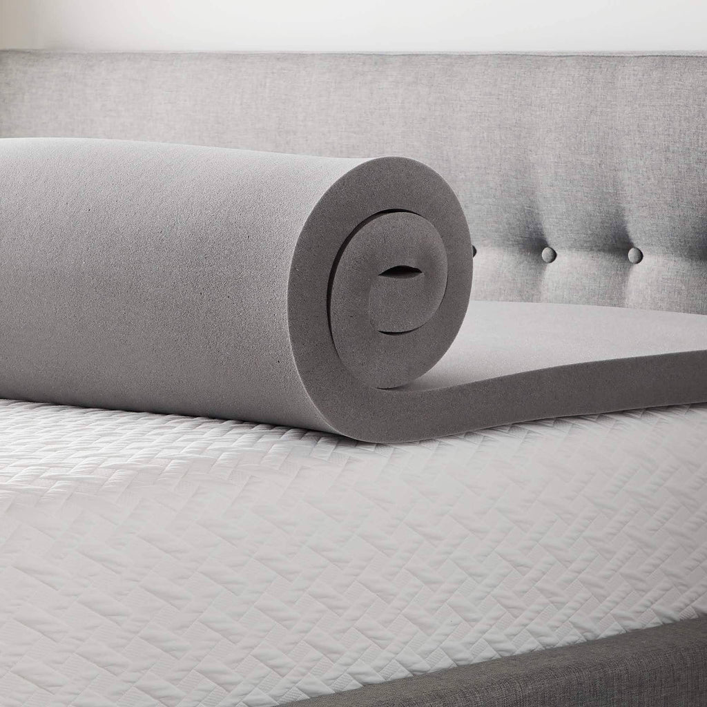 Gray Queen 4 inch Memory Foam Topper Z5307