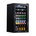 126 Can Black Beverage Refrigerator Cooler W534