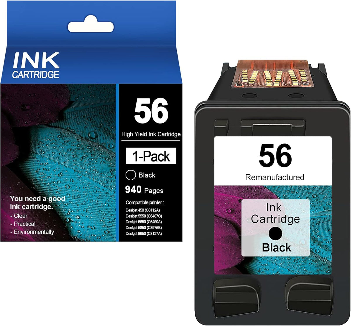Black Compatible 56 Ink Cartridge L798
