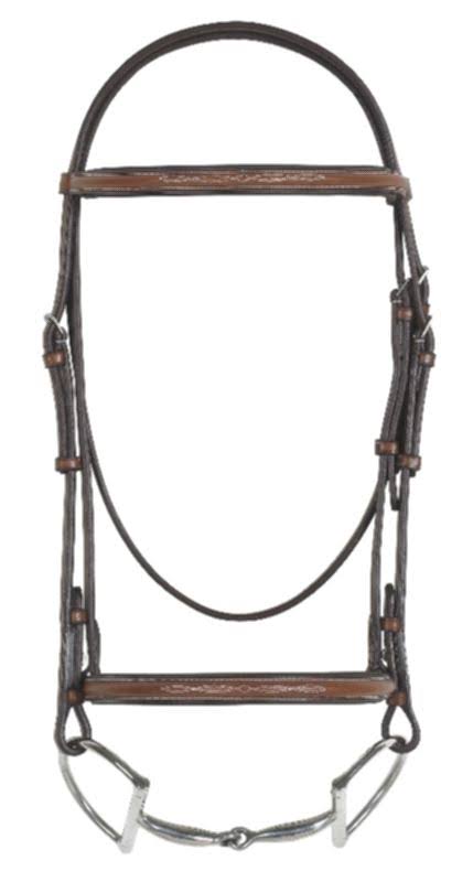 Raised Padded Bridle with O Reins H69017