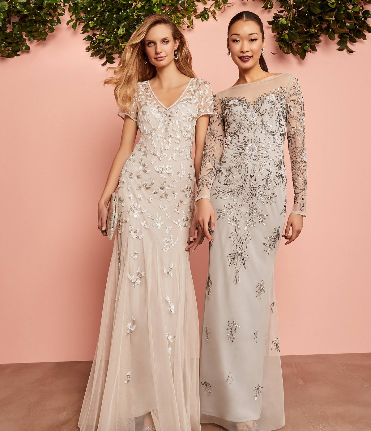 Beaded Godet Gown B963602
