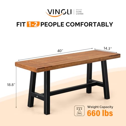 Outdoor Bench with Metal Legs C190