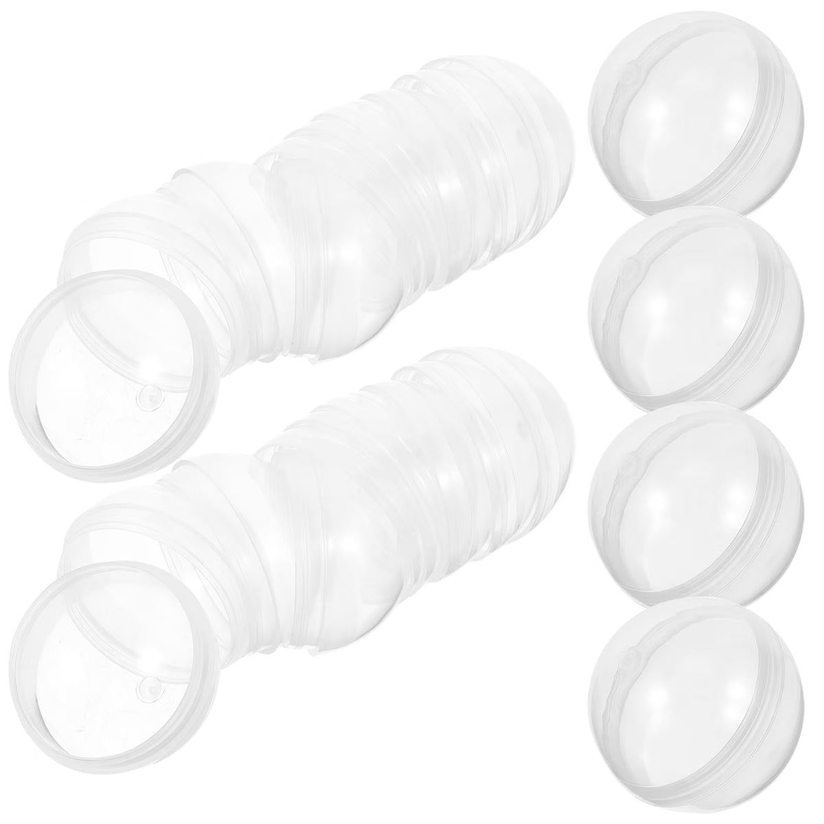 200 pcs Clear Plastic Fillable Balls E771