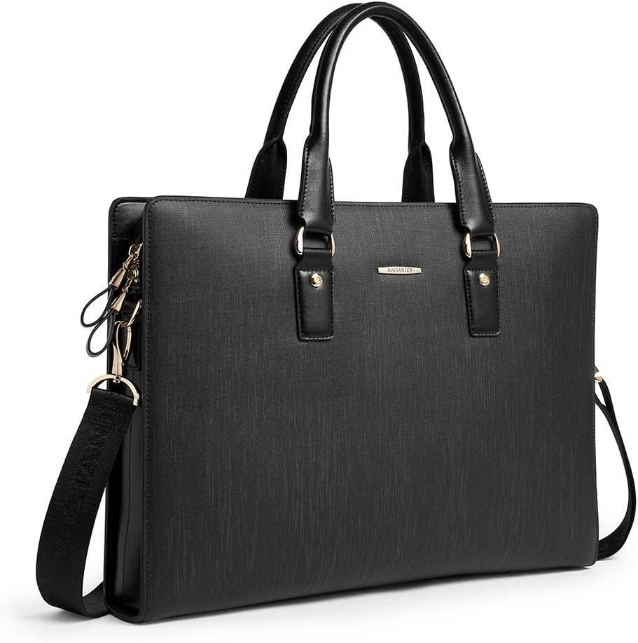 Leather Laptop Briefcase Shoulder Bag N431