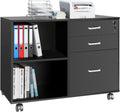White 3 Drawer File Cabinet with Lock C3809