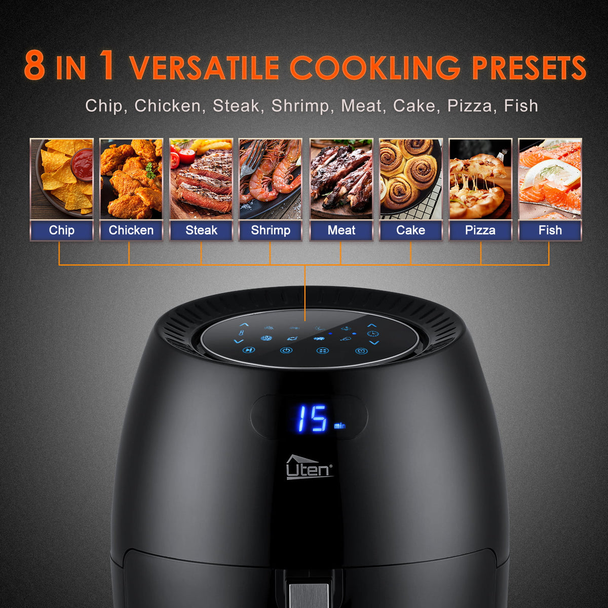 6.9qt 1700W Air Fryer with Basket G335