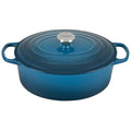 Cast Iron 6.75-Quart Deep Teal Oval Dutch Oven G2290