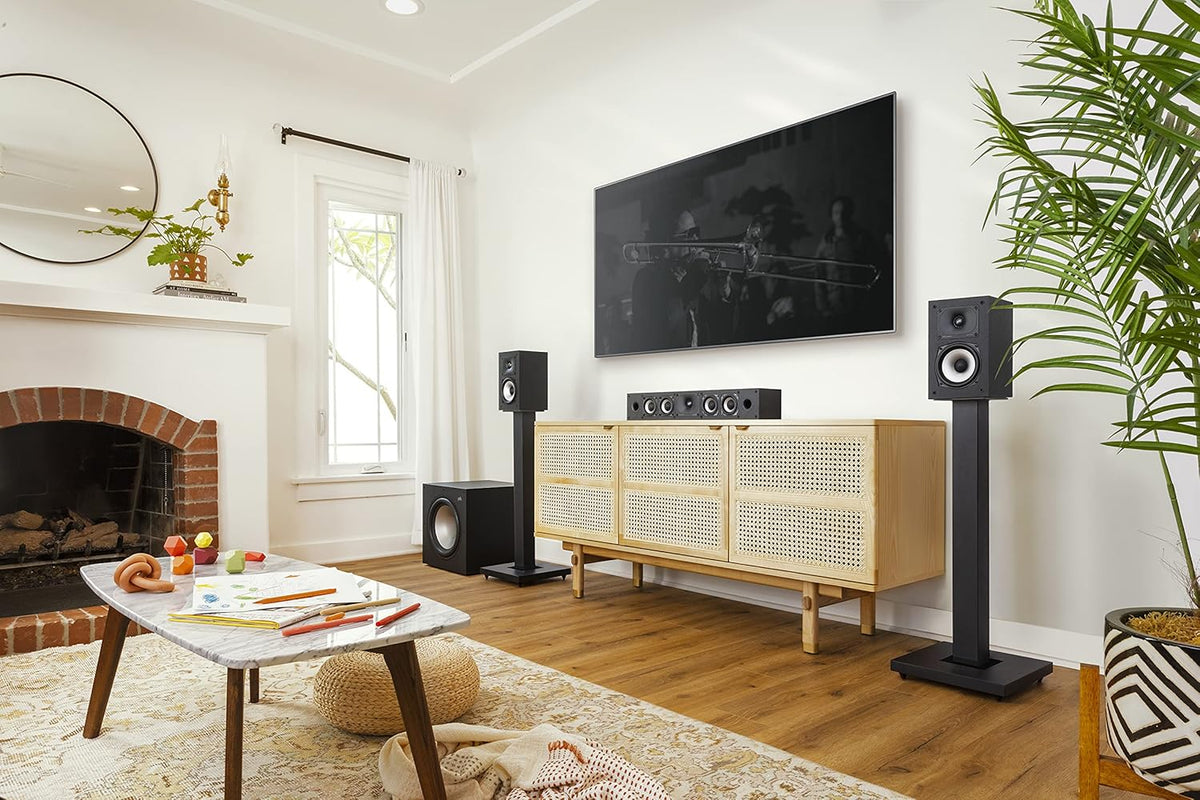 Powered Sub with 12 Dynamic Balanced Woofer & 100W Amplifier, Midnight Black S142