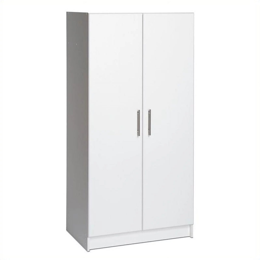White Composite Wood Storage Cabinet N457