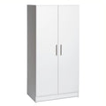 White Composite Wood Storage Cabinet N457