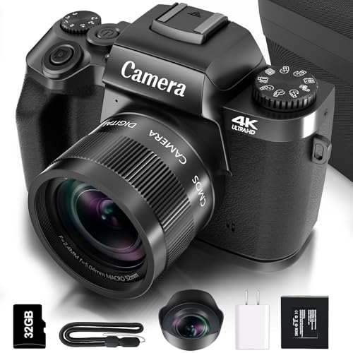 4K 64MP WiFi Touch Screen Digital Camera - Black B57413