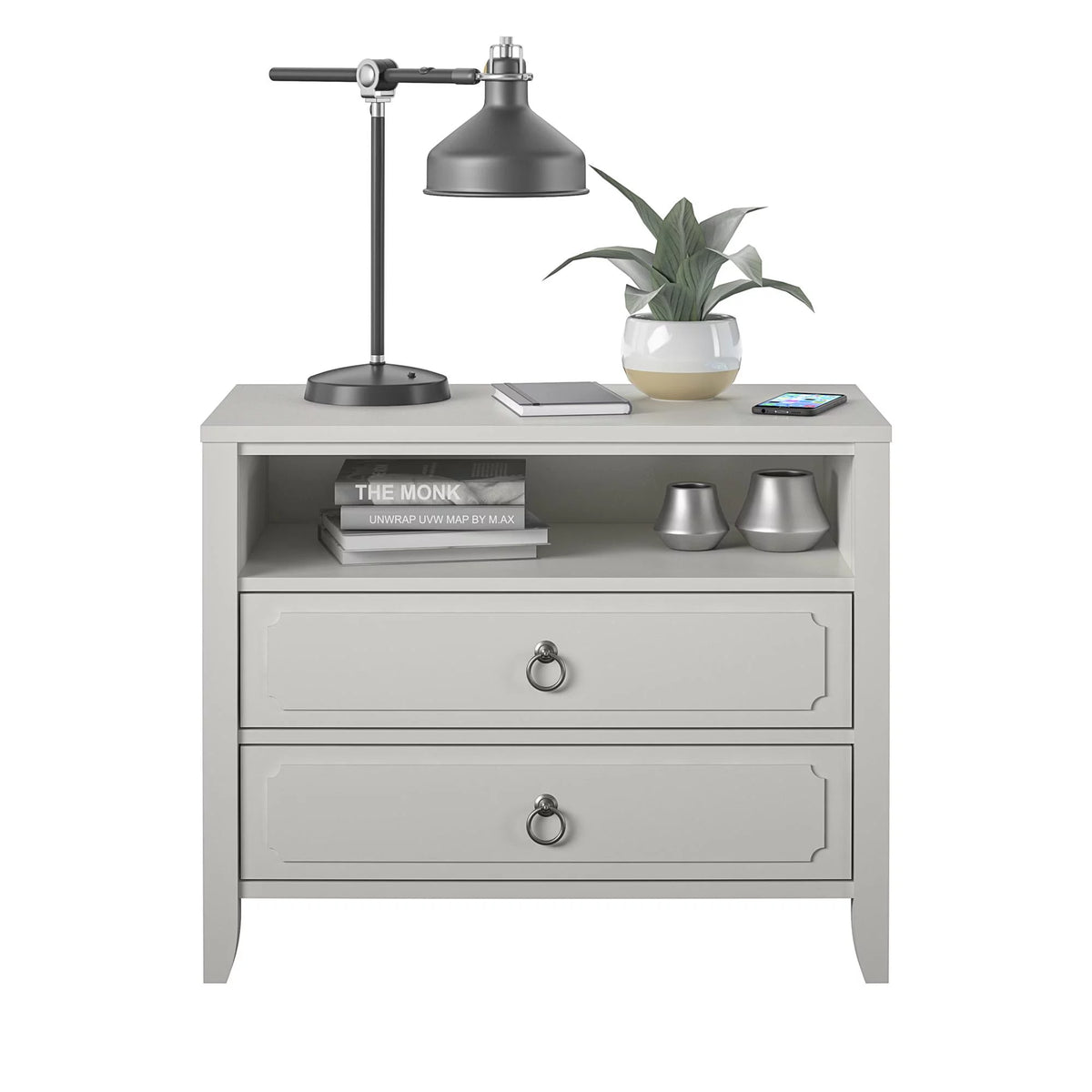 2 Drawer Nightstand C459