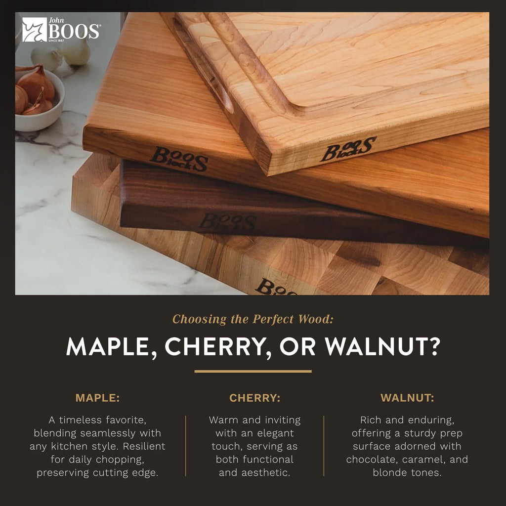 Walnut Wood Round Cutting Board, 18" x 18" x 1.5" D901797