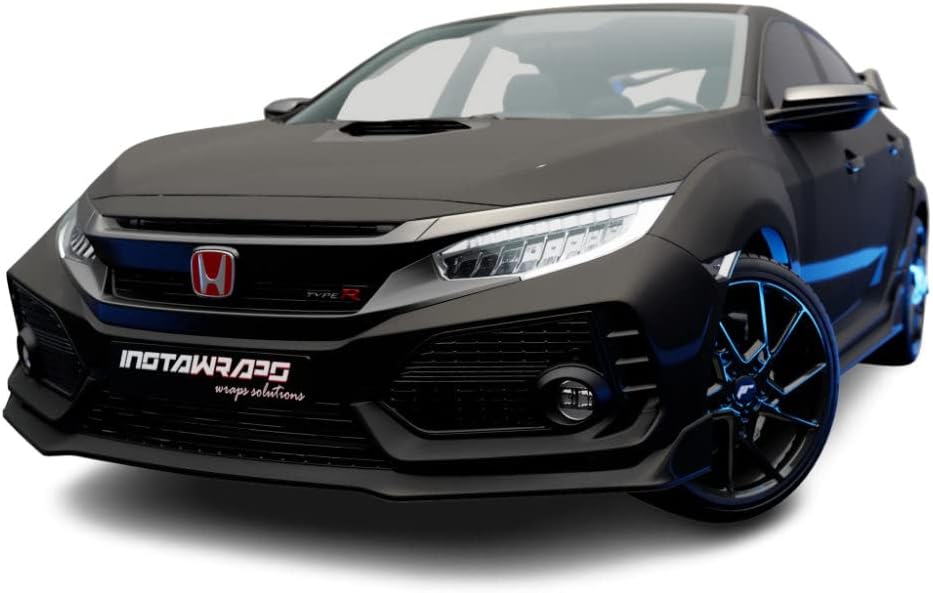 Matte Black 5ft x 8ft Car Wrap Vinyl Film C1114